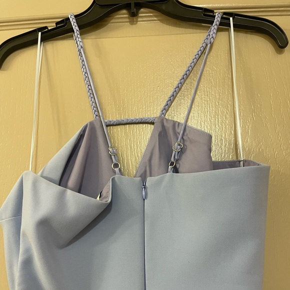 Halter periwinkle body con with slit dress - LIKELY - Picture 5 of 7